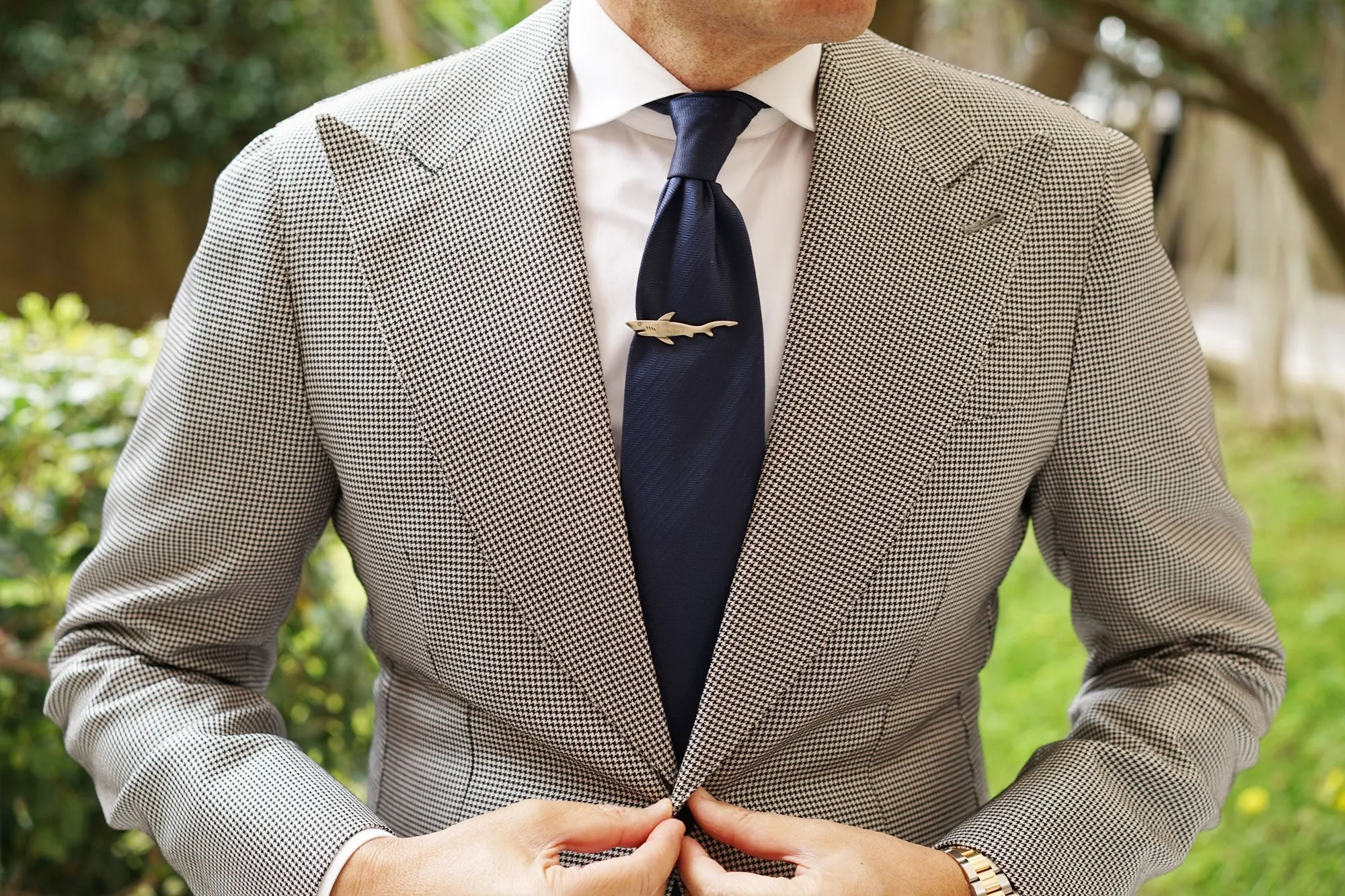 Antique Silver Shark Tie Bar sold by OTAA product image thumbnail 3