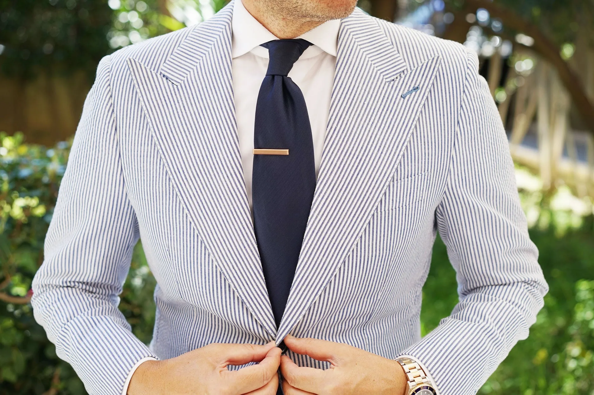 Mini Rose Gold Pesci Tie Bar sold by OTAA product image thumbnail 3