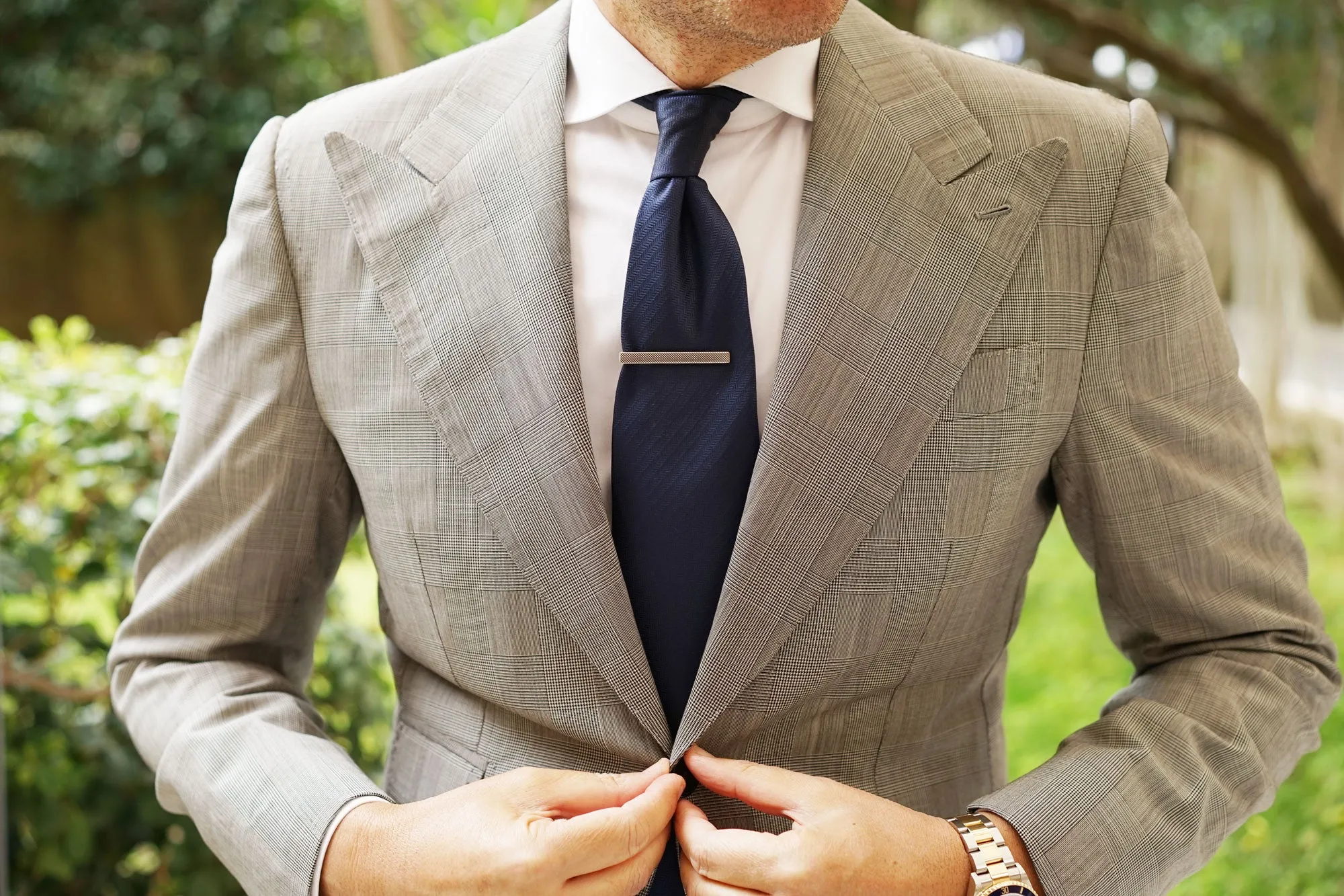 Antique Silver Stippled Tie Bar sold by OTAA product image thumbnail 3