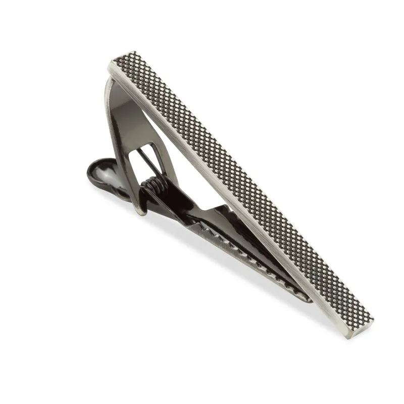 Antique Silver Stippled Tie Bar made by OTAA