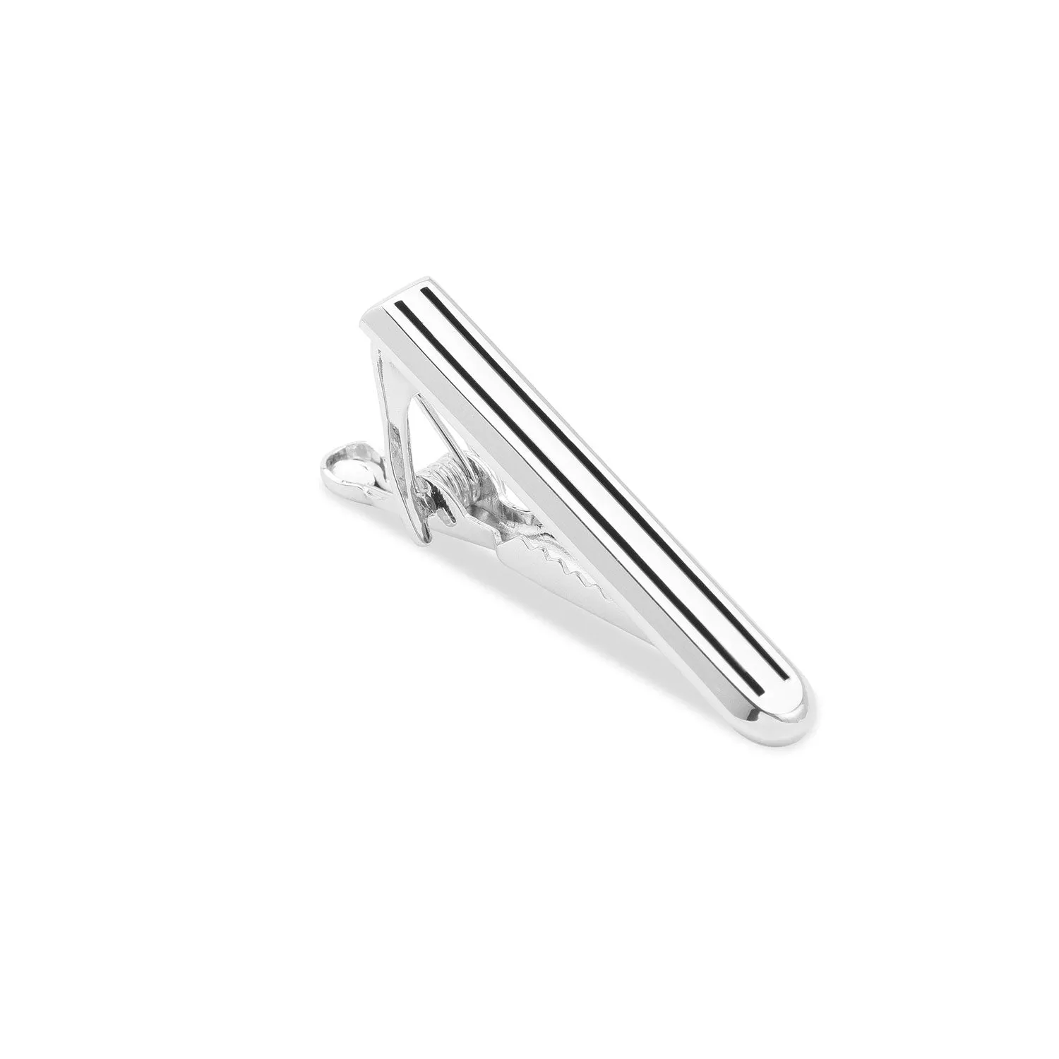 Mini Silver Pinstripe Tie Bar sold by OTAA
