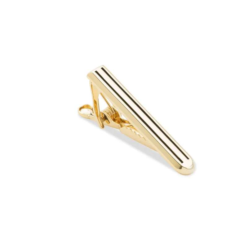 Mini Gold Pinstripe Tie Bar made by OTAA