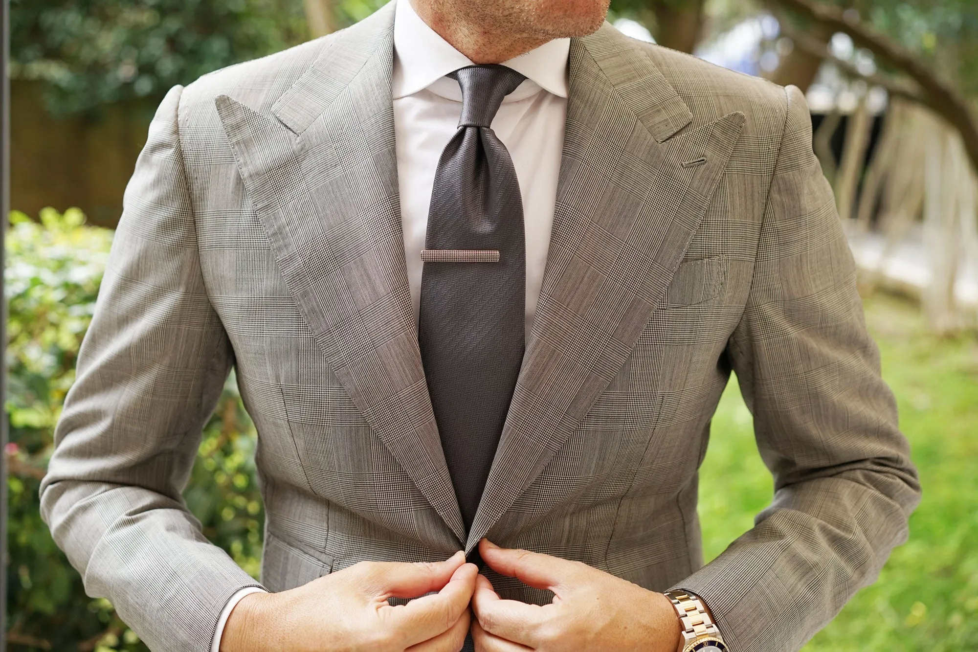 Silver Stippled Tie Bar sold by OTAA product image thumbnail 3