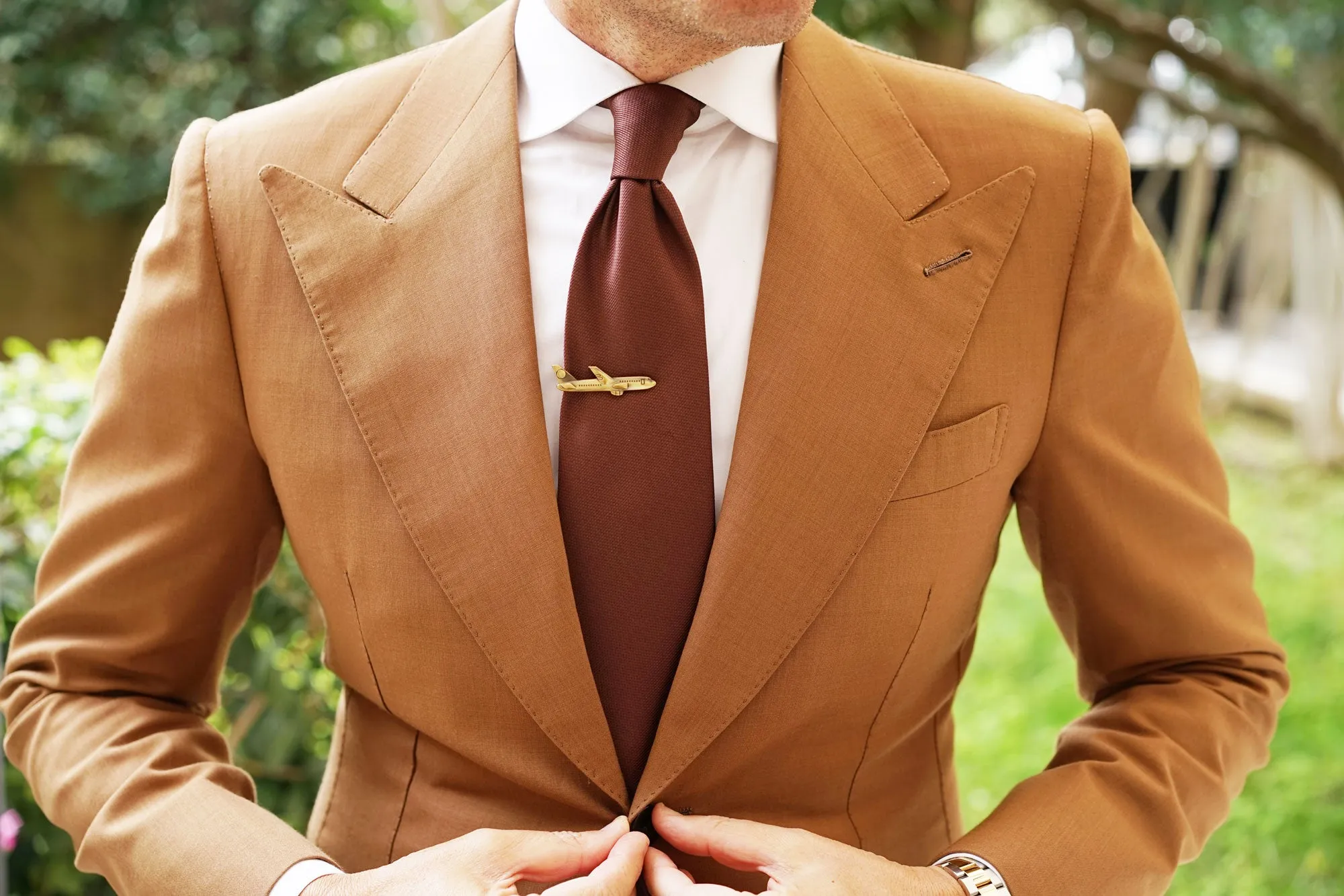 Antique Brass Airplane Tie Bar sold by OTAA product image thumbnail 3
