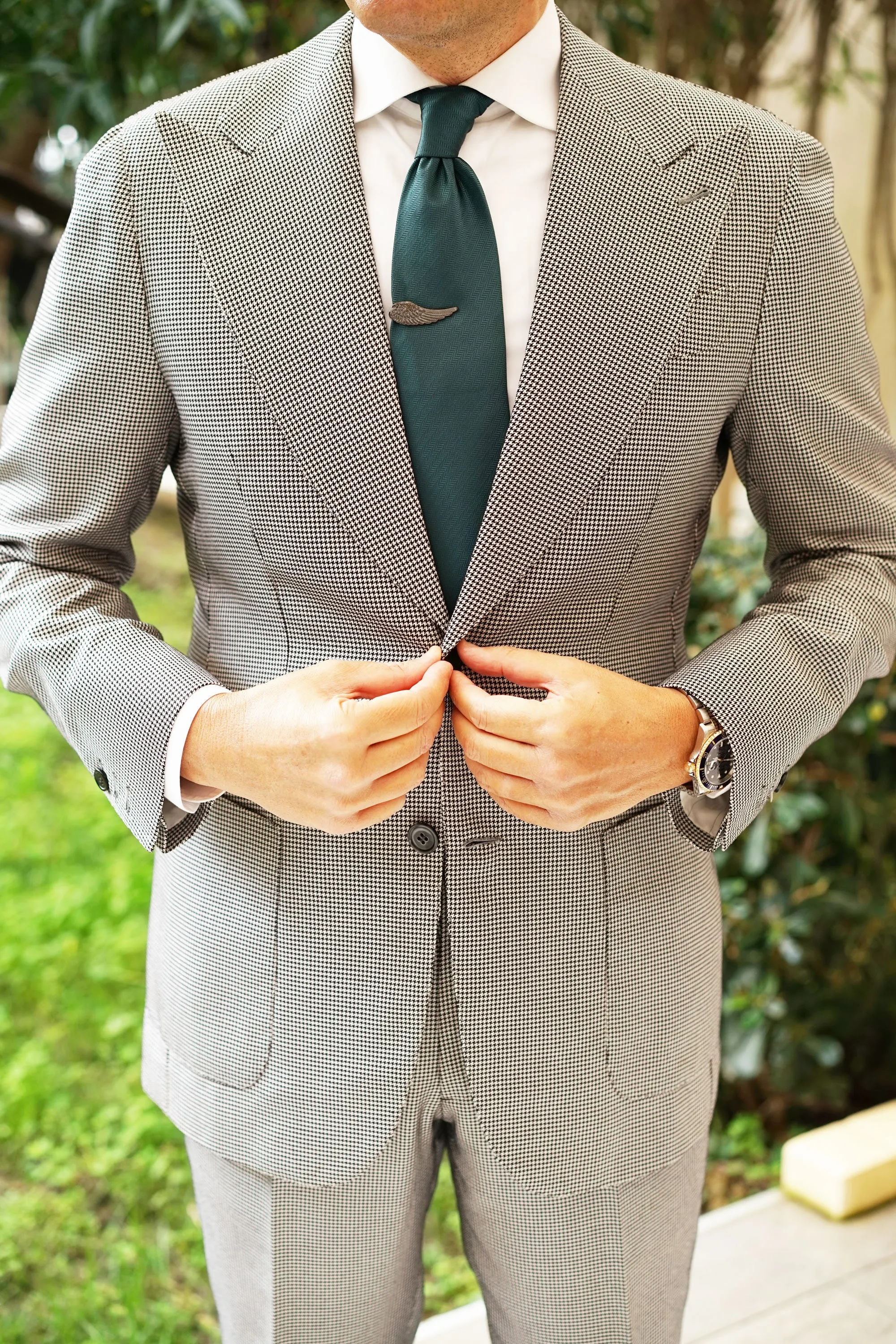 Angel Wing Gunmetal Tie Bar sold by OTAA product image thumbnail 4