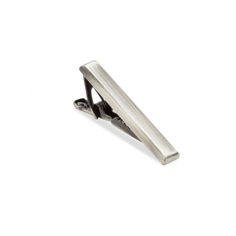 Mini Antique Silver Ingot Tie Bar made by OTAA