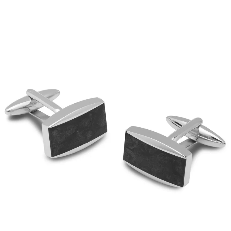 Black Onyx Stone Cufflinks made by OTAA
