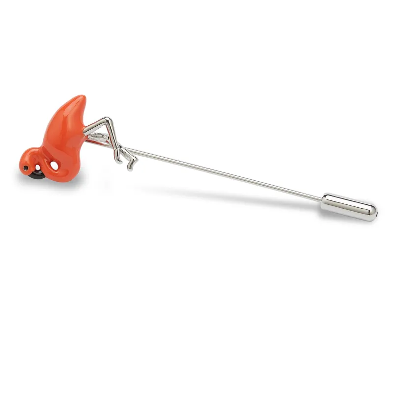 Cuban Flamingo Lapel Pin made by OTAA