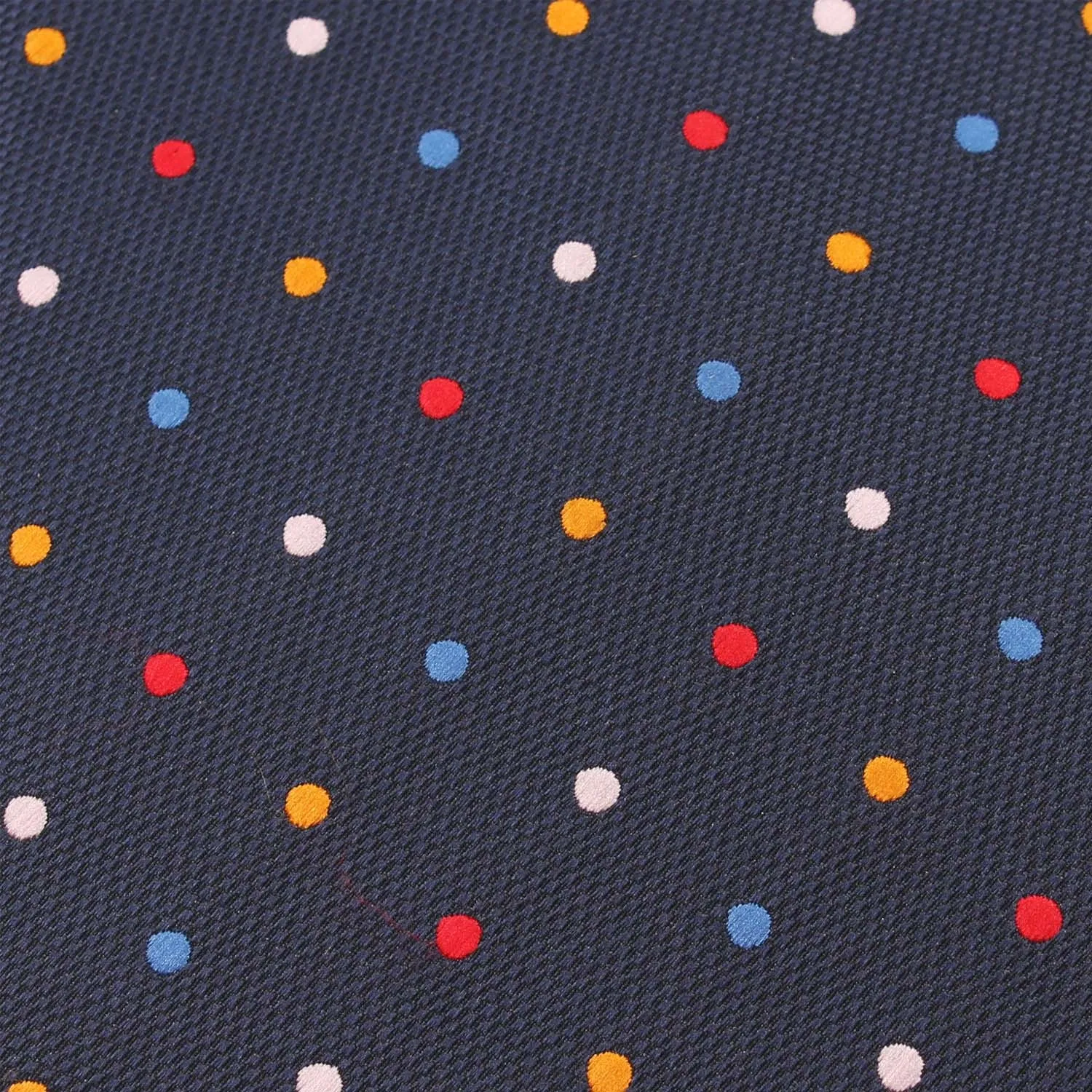 Navy Blue with Confetti Polka Dots Pocket Square sold by OTAA product image thumbnail 2