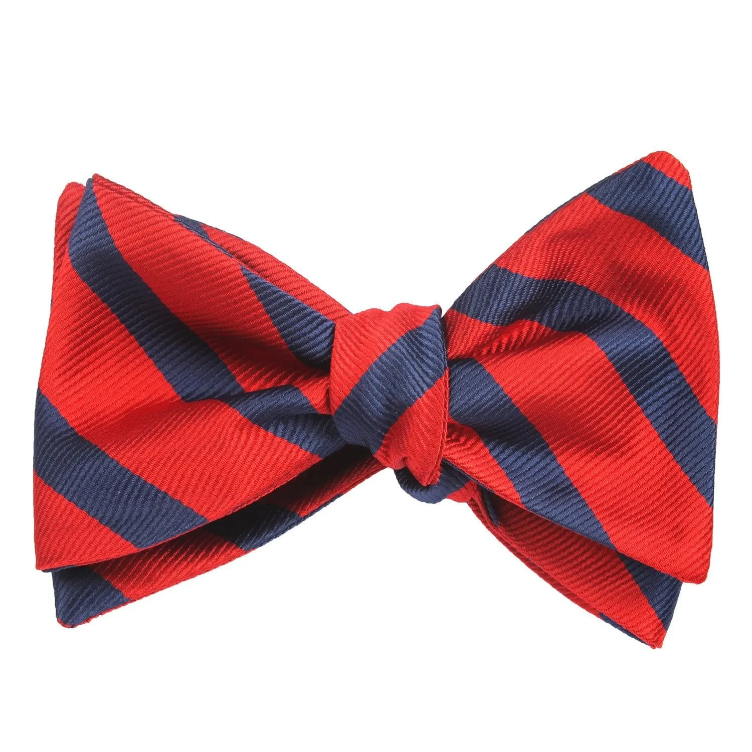 Red and Navy Blue Diagonal - Bow Tie (Untied) sold by OTAA product image thumbnail 2