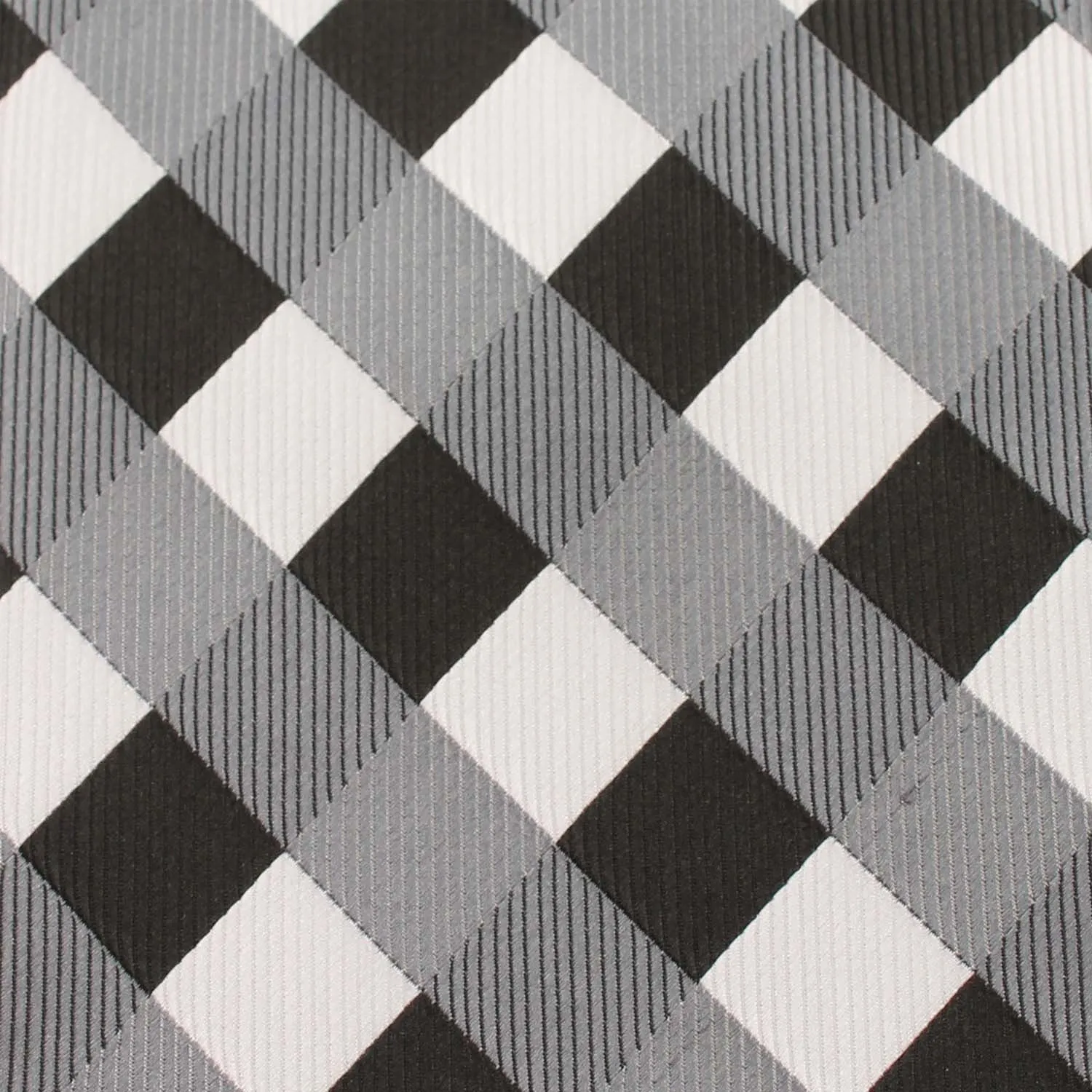 Black White Grey Checkered - Bow Tie sold by OTAA product image thumbnail 2