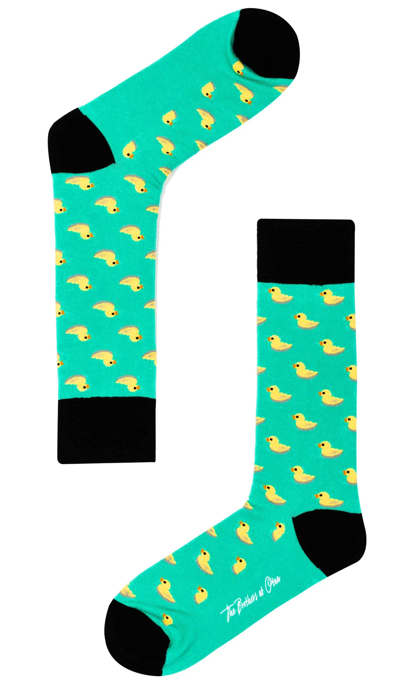 Green Floating Duck Socks sold by OTAA