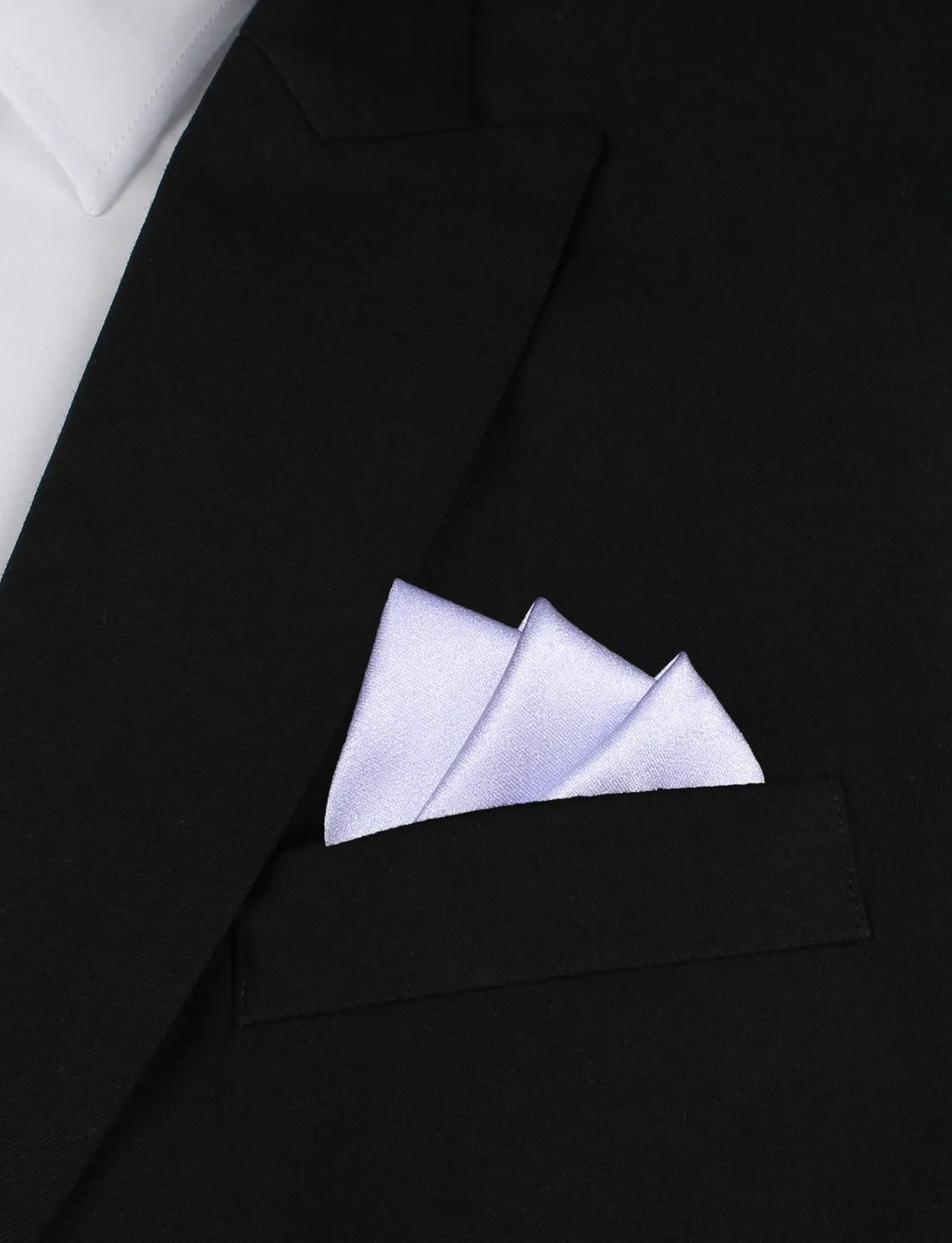 Lavender Purple Satin Pocket Square sold by OTAA product image thumbnail 3