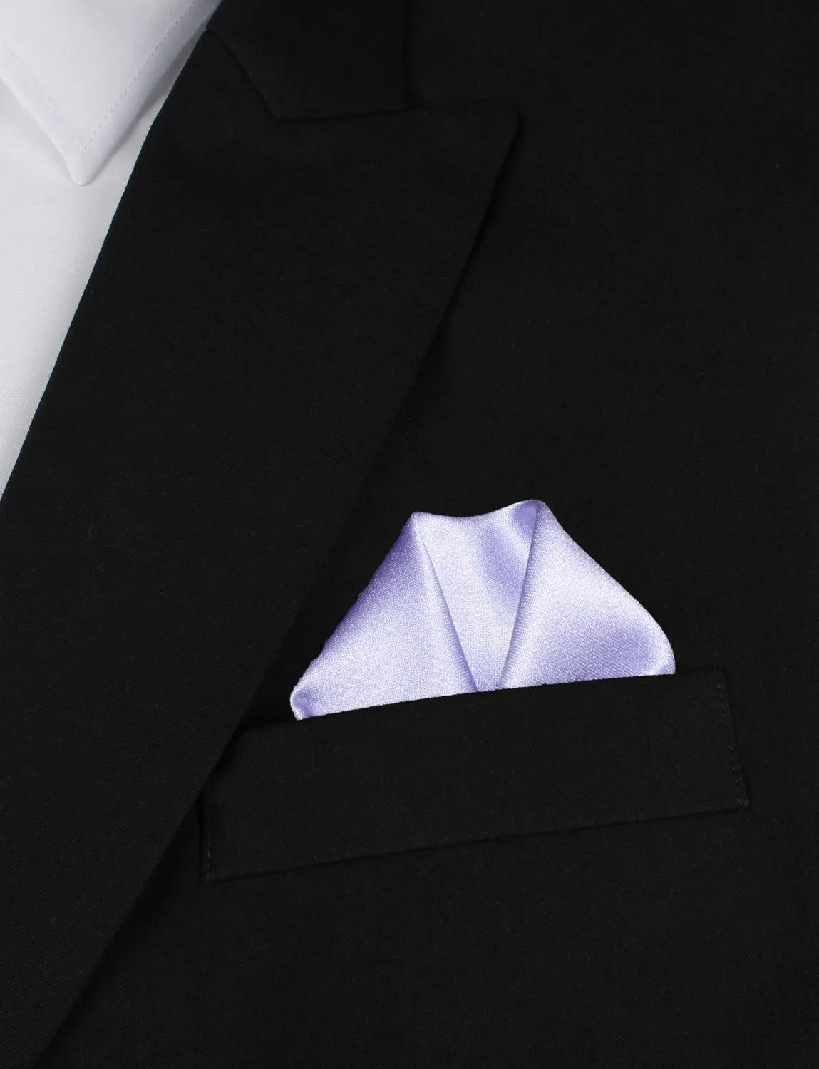Lavender Purple Satin Pocket Square sold by OTAA product image thumbnail 4