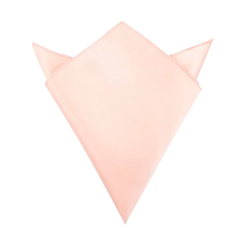 Peach Satin Pocket Square made by OTAA