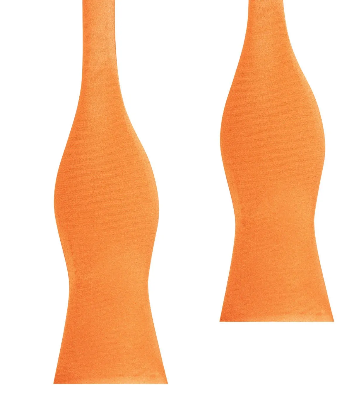 Orange Tangerine Satin Self Tie Bow Tie sold by OTAA