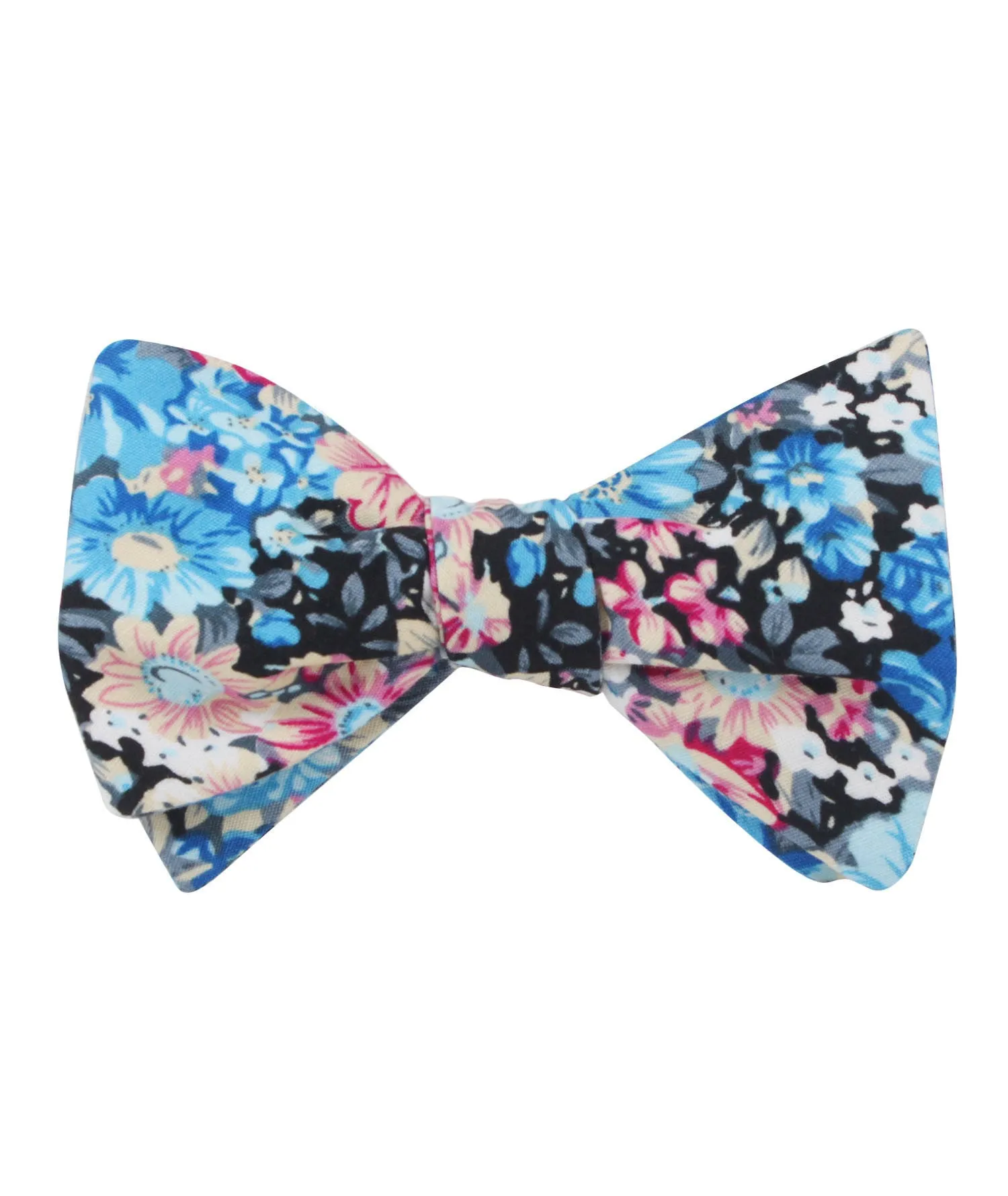 Blue Water Lilies Floral Self Bow Tie sold by OTAA product image thumbnail 2