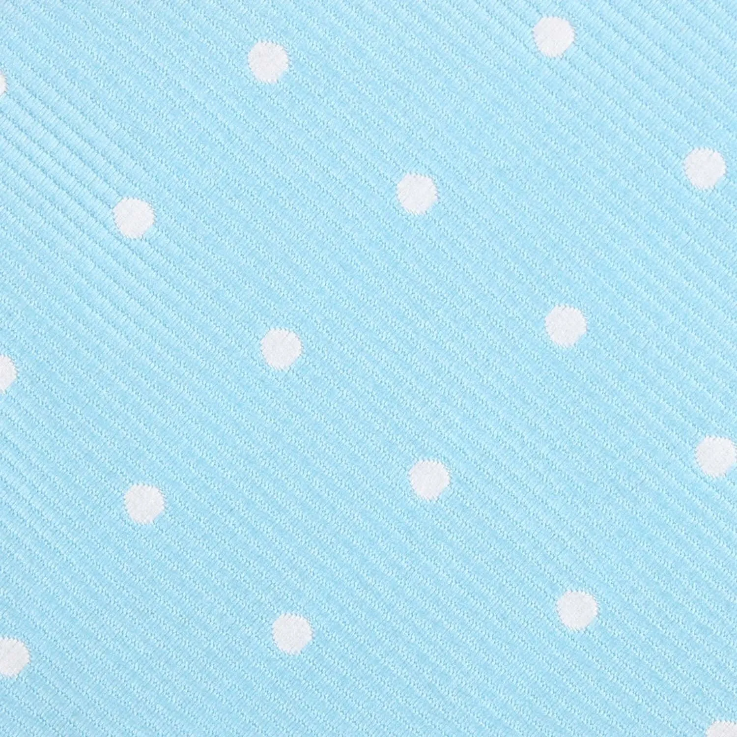 Sky Blue with White Polka Dots Skinny Tie sold by OTAA product image thumbnail 4