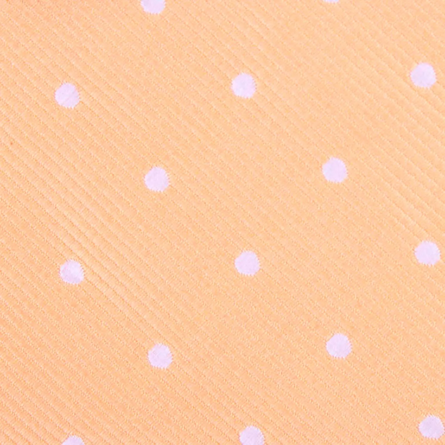 Orange with White Polka Dots Self Tie Diamond Tip Bow Tie sold by OTAA product image thumbnail 5
