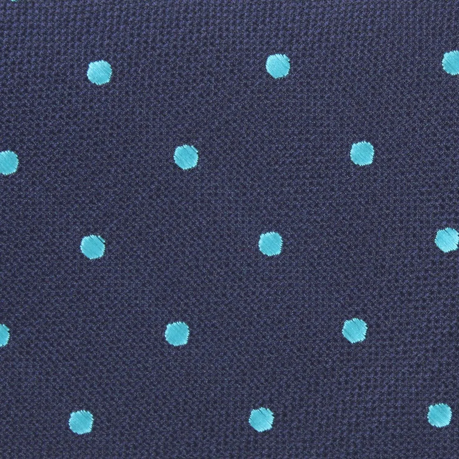 Navy Blue with Mint Blue Polka Dots Pocket Square sold by OTAA product image thumbnail 2