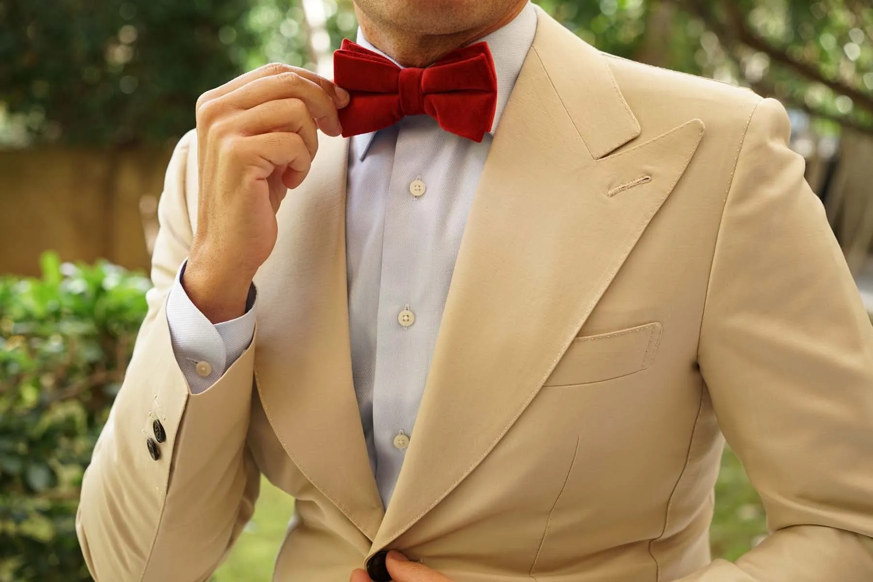 Red Velvet Bow Tie sold by OTAA product image thumbnail 3