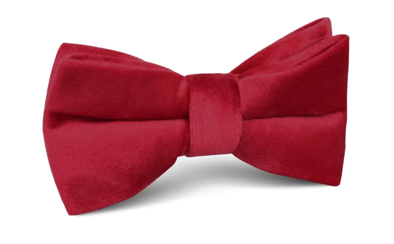 Red Velvet Bow Tie made by OTAA