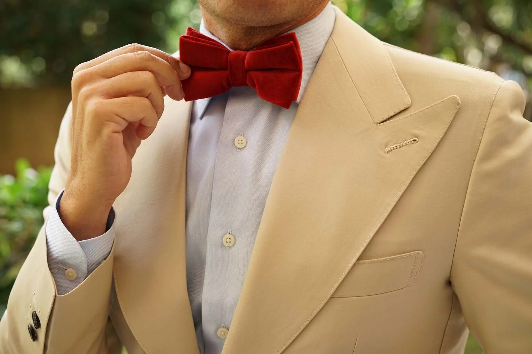 Red Velvet Bow Tie sold by OTAA product image thumbnail 5