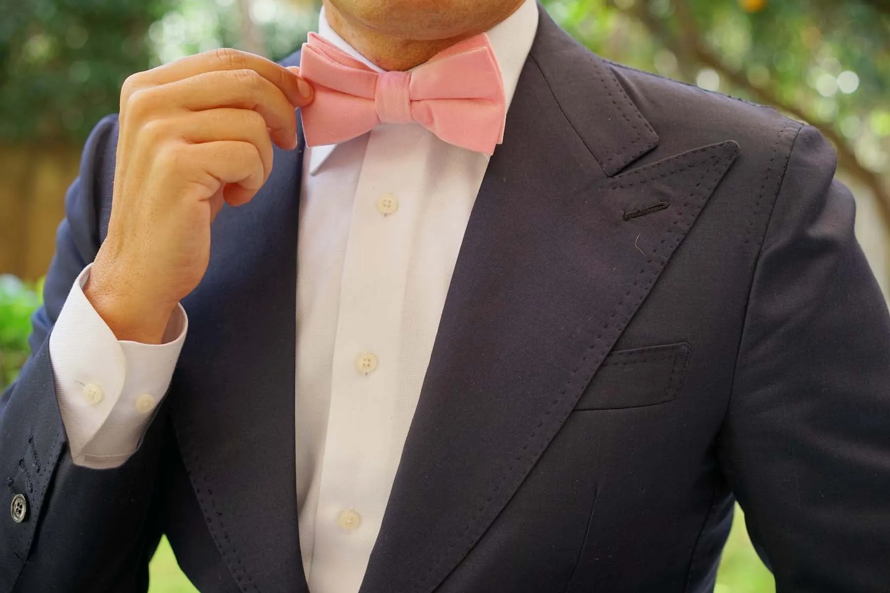 Pink Velvet Bow Tie sold by OTAA product image thumbnail 5