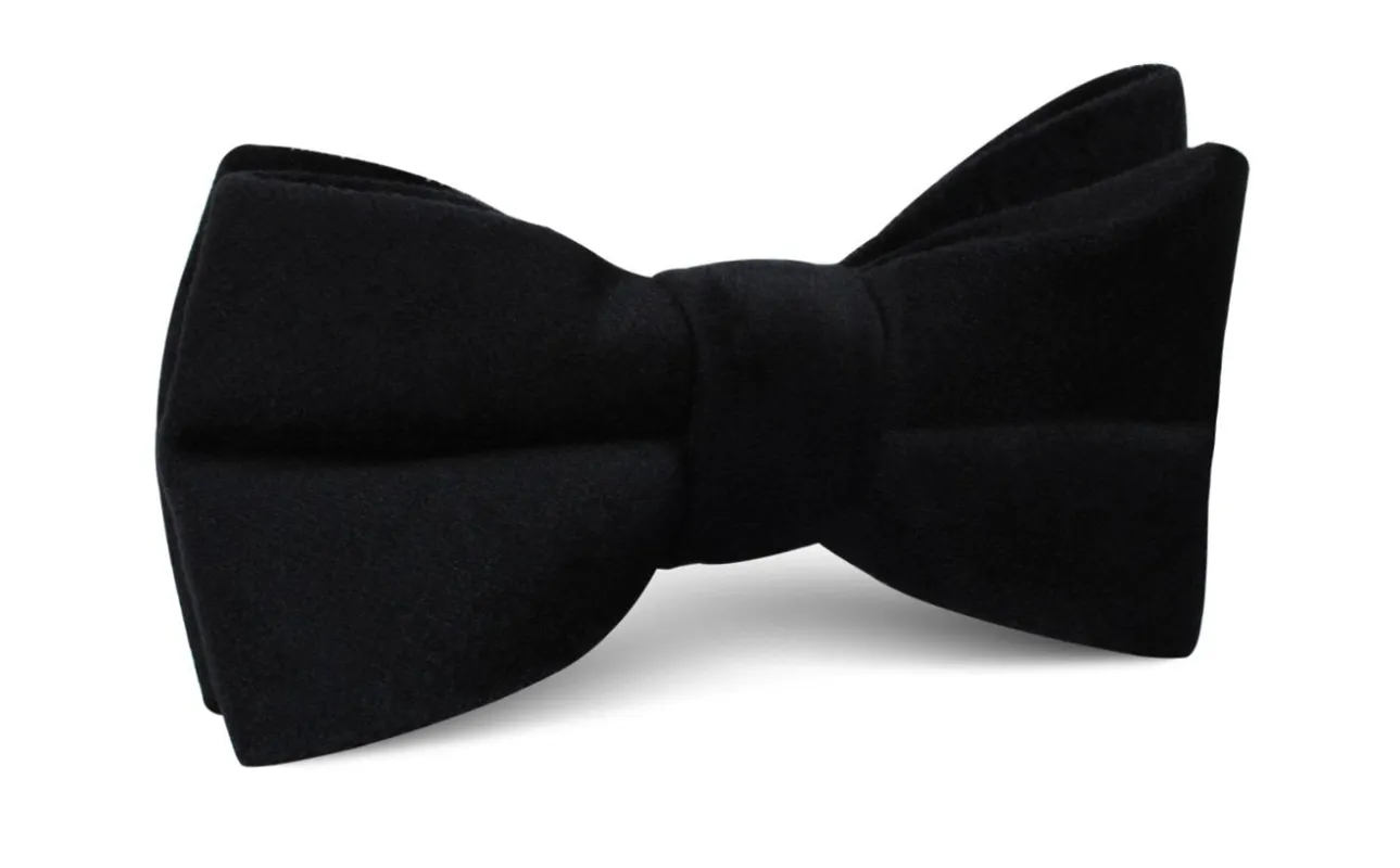 Bond Black Velvet Bow Tie made by OTAA