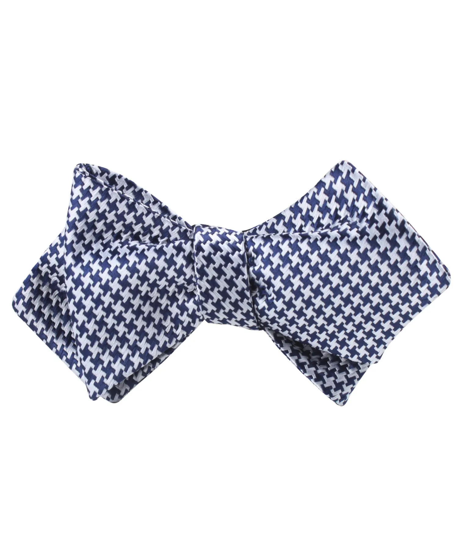 Deep Blue Houndstooth Diamond Self Bow Tie sold by OTAA product image thumbnail 2