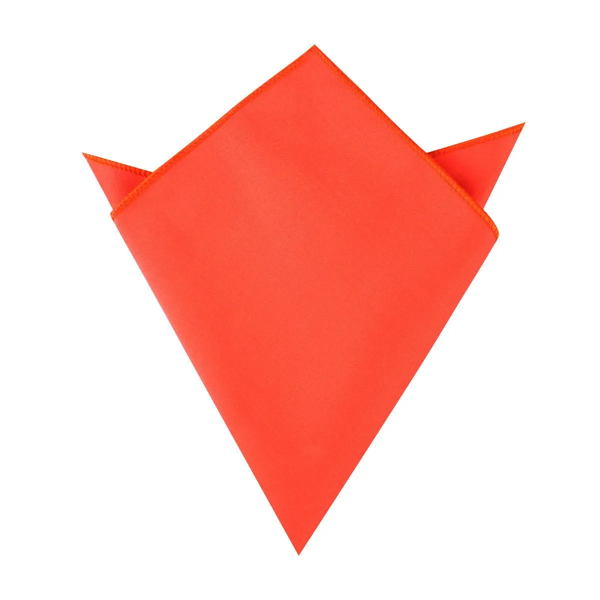 Coral Pink Cotton Pocket Square sold by OTAA