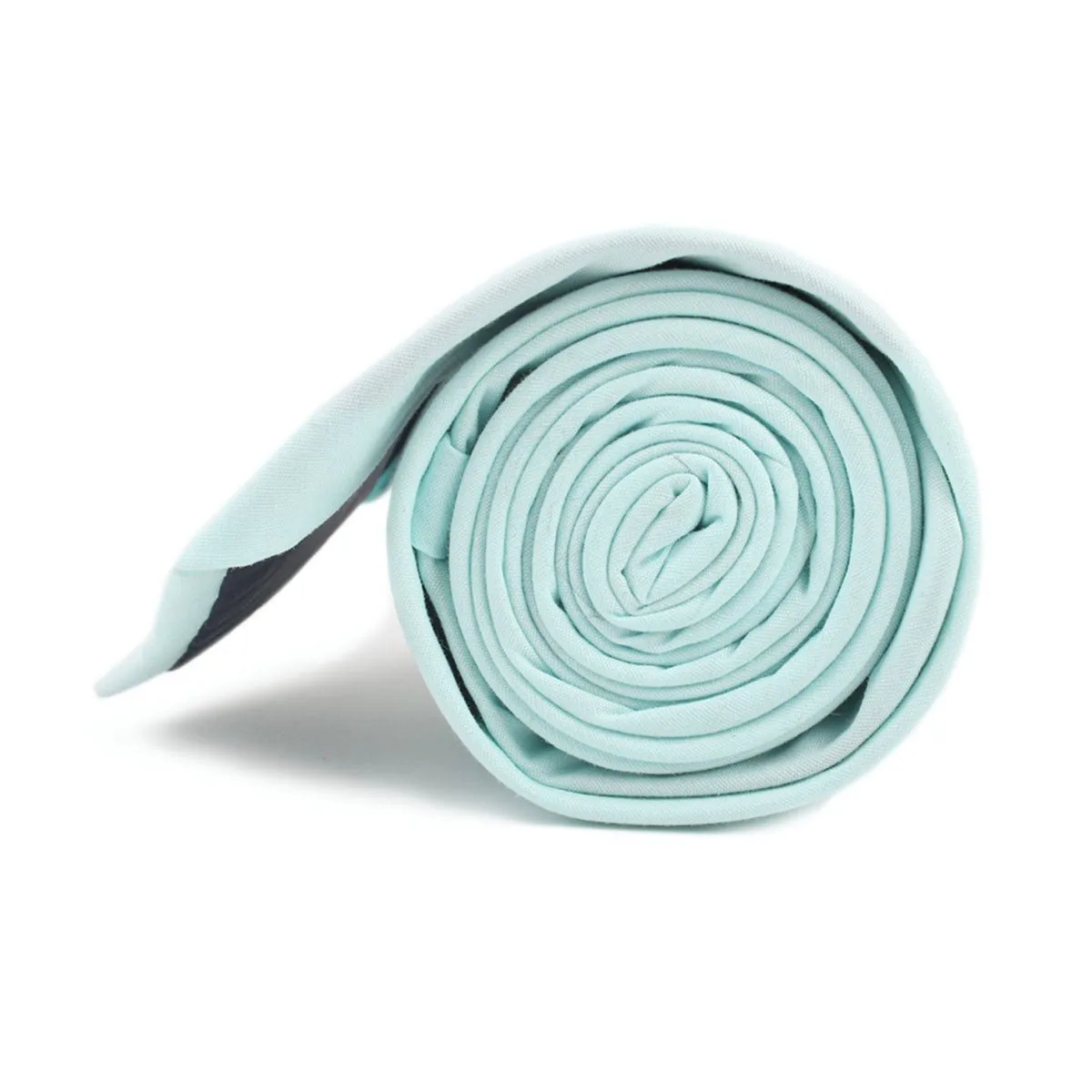 Mint Blue Cotton Skinny Tie sold by OTAA product image thumbnail 3