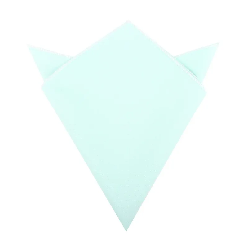 Mint Green Cotton Pocket Square made by OTAA