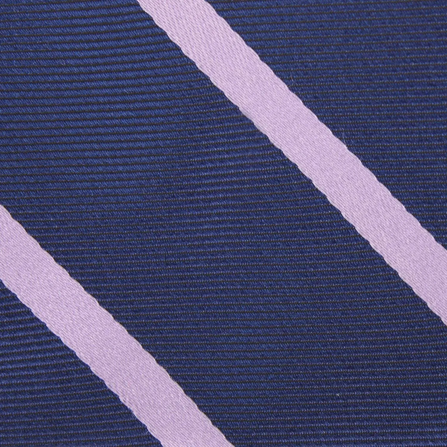 Navy Blue with Lavender Purple Stripes Self Tie Diamond Tip Bow Tie sold by OTAA product image thumbnail 5