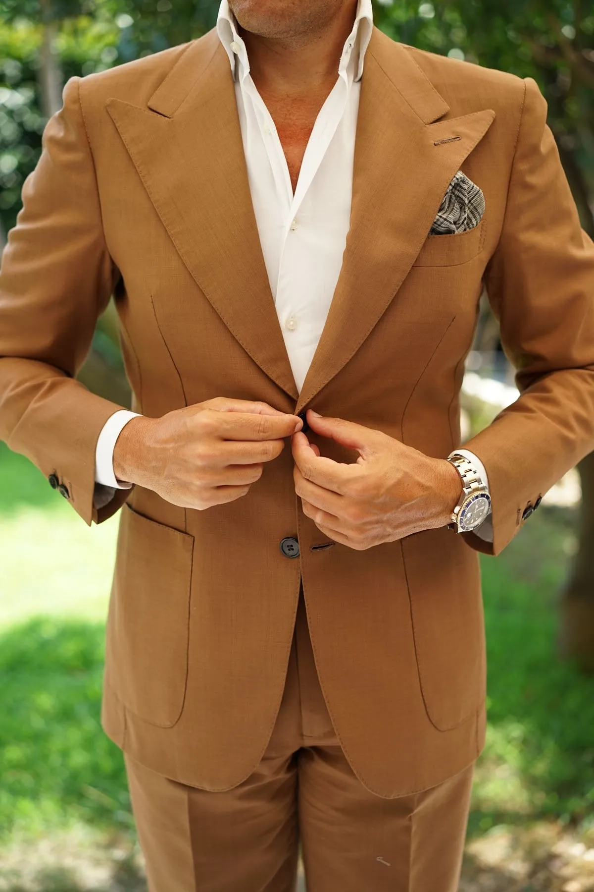Gray Glenurquhart Linen Pocket Square sold by OTAA product image thumbnail 4