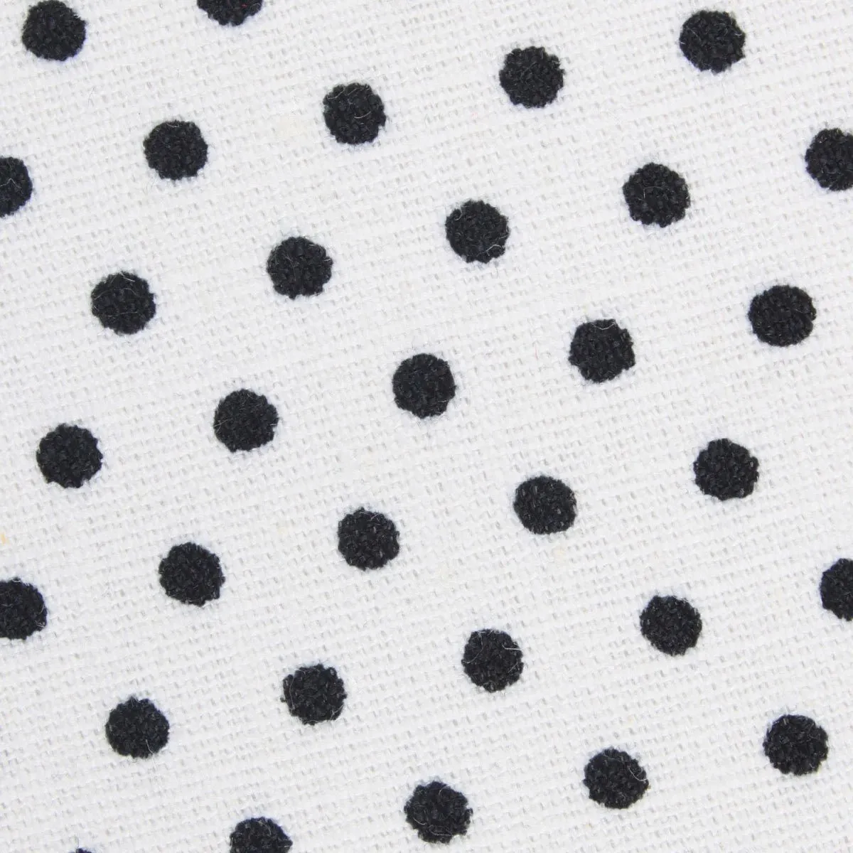 White with Black Polkadot Cotton Pocket Square sold by OTAA product image thumbnail 2