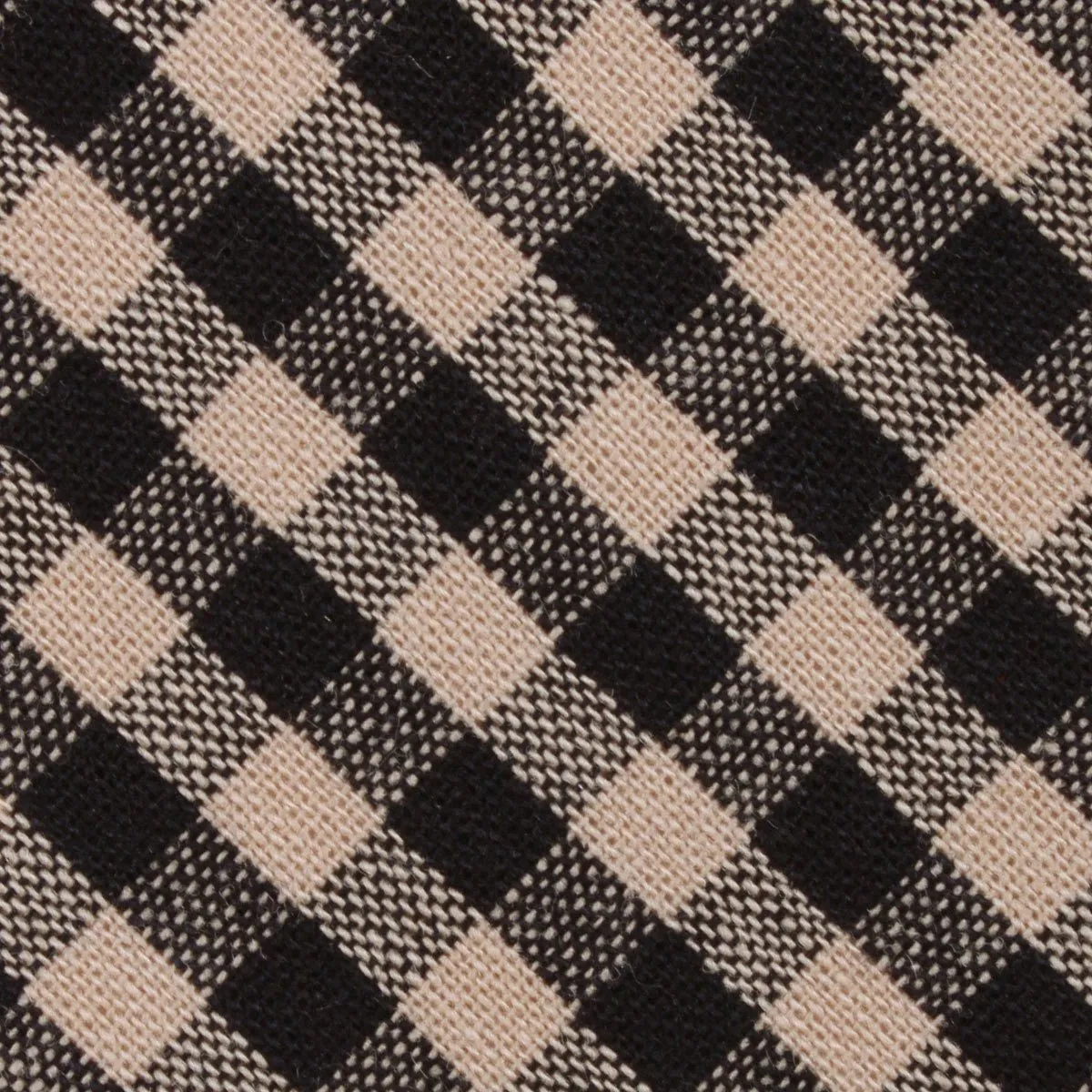 Khaki Black Gingham Blend Pocket Square sold by OTAA product image thumbnail 2
