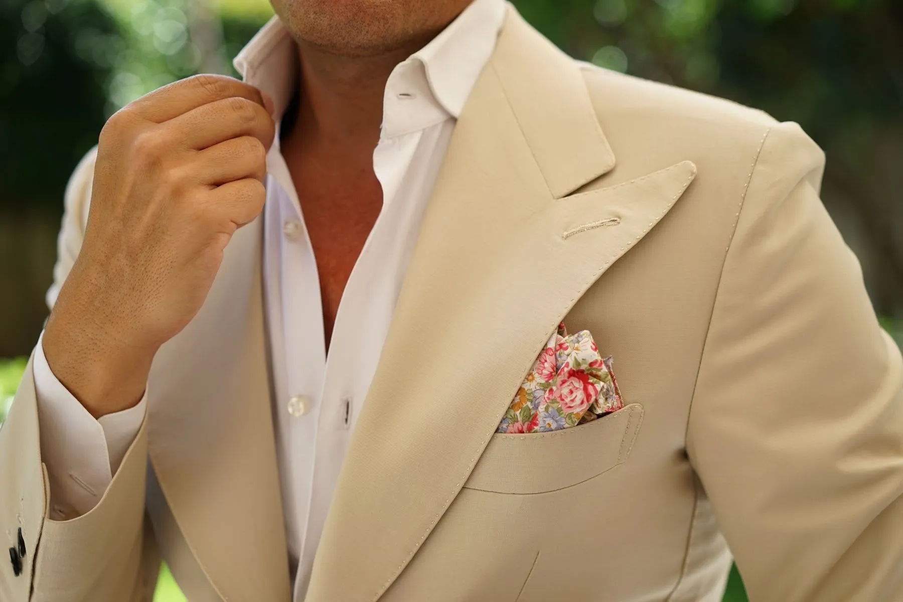 Daisy Floral Pocket Square sold by OTAA product image thumbnail 5