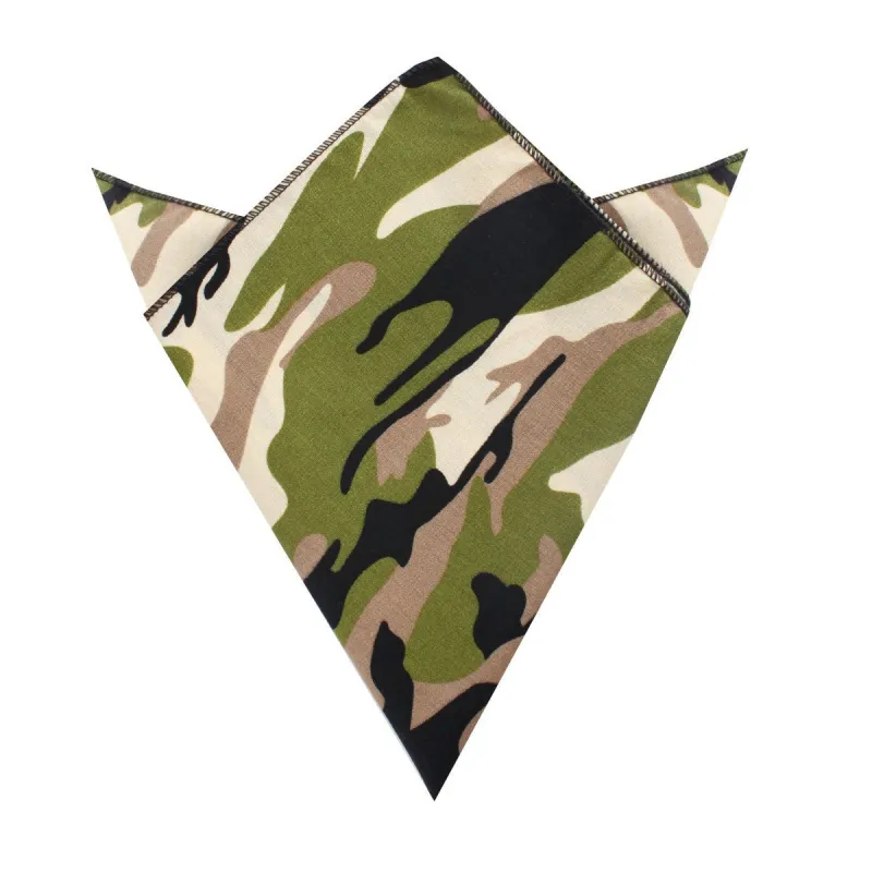 Jungle Green Camo Pocket Square made by OTAA