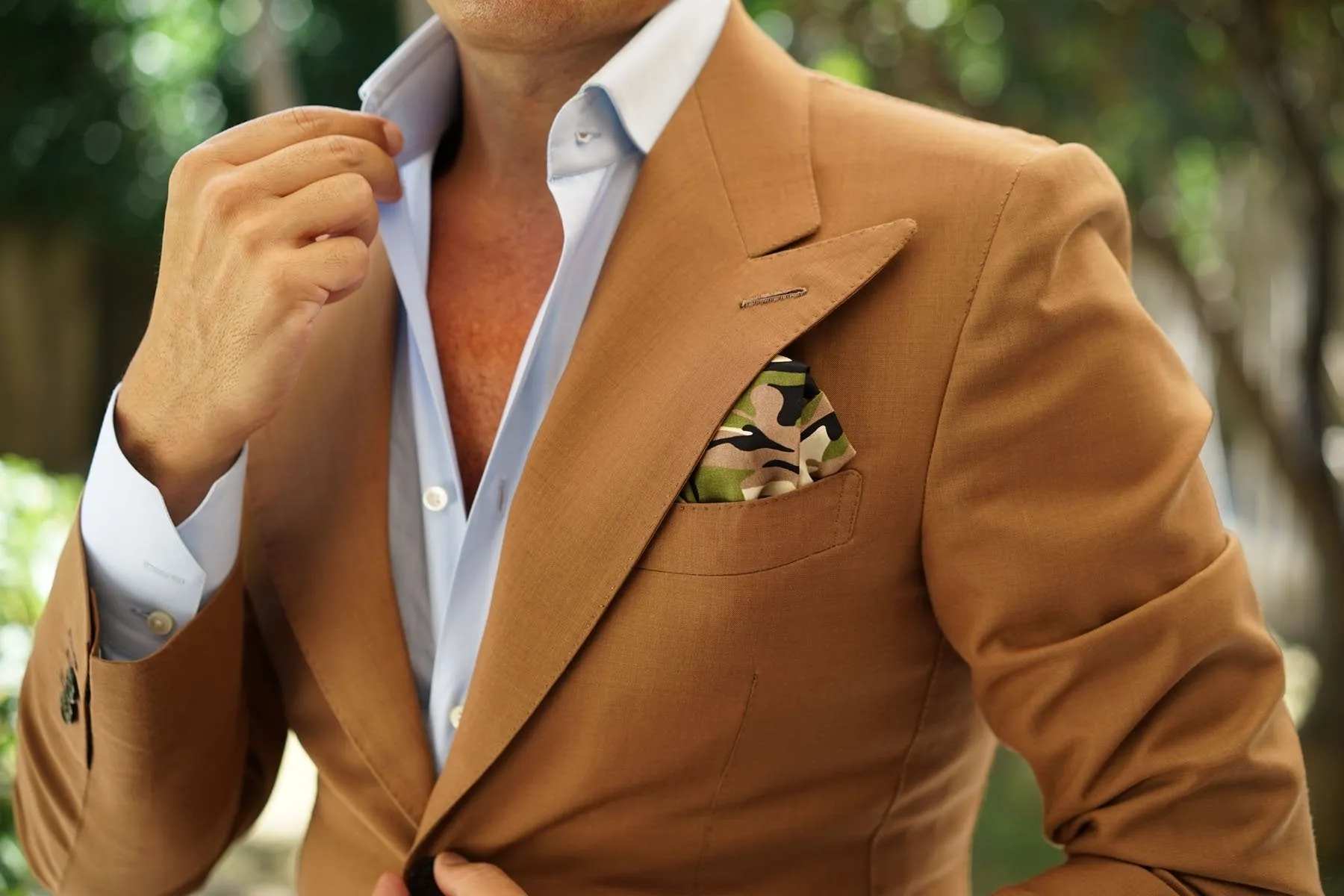 Jungle Green Camo Pocket Square sold by OTAA product image thumbnail 3