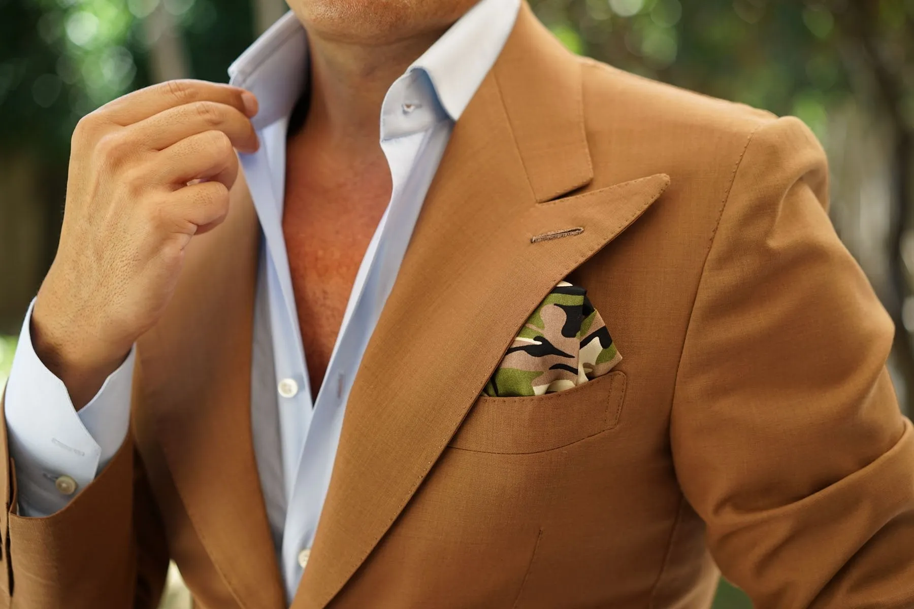 Jungle Green Camo Pocket Square sold by OTAA product image thumbnail 5