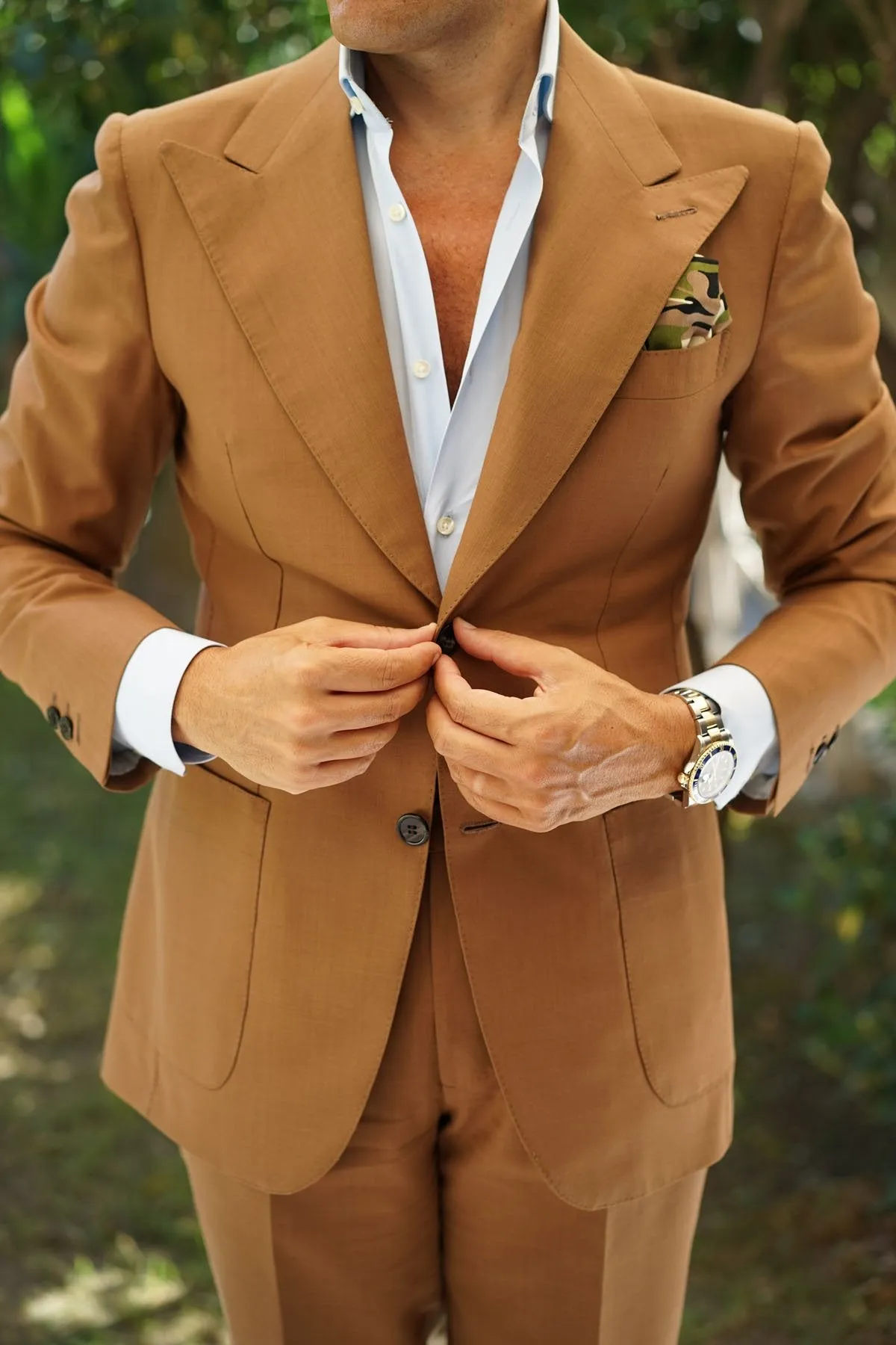 Jungle Green Camo Pocket Square sold by OTAA product image thumbnail 4