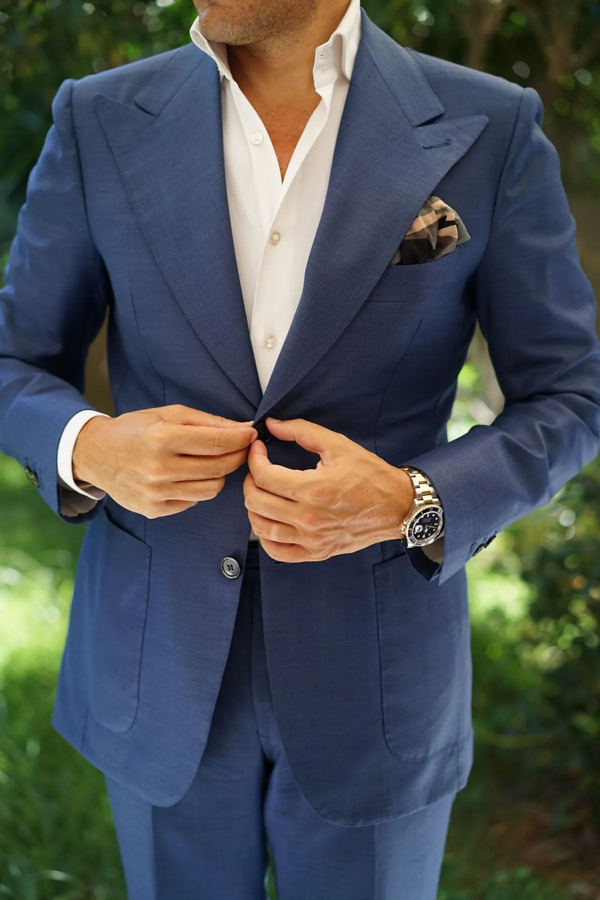 Forest Green Camouflage Pocket Square sold by OTAA product image thumbnail 4