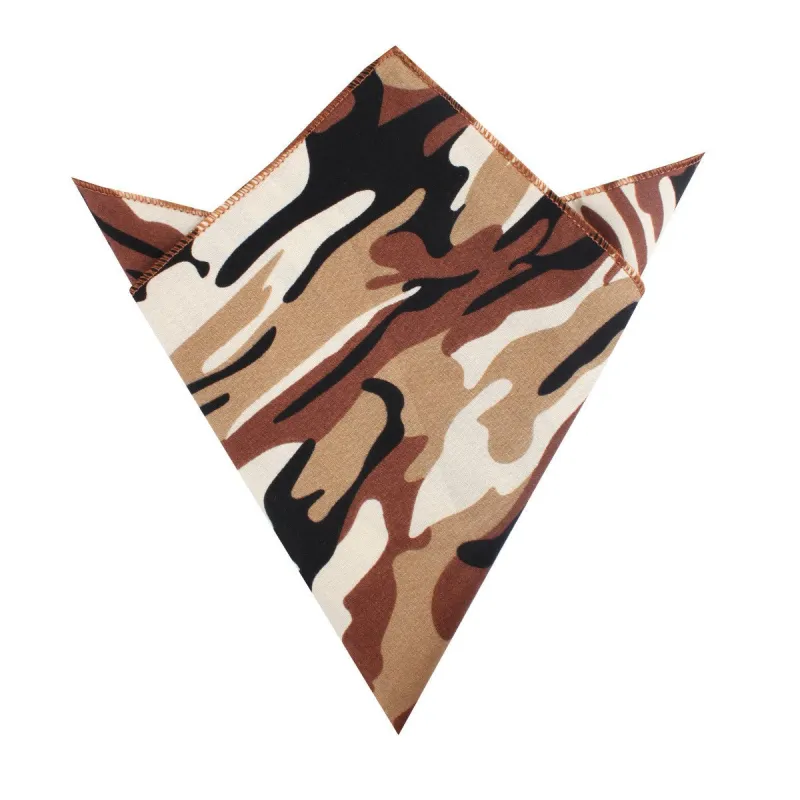 Desert Sand Camouflage Pocket Square made by OTAA