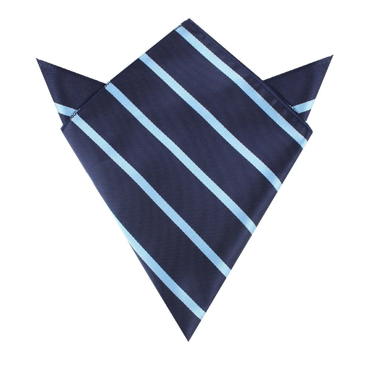 Blue Pencil Stripe Pocket Square sold by OTAA
