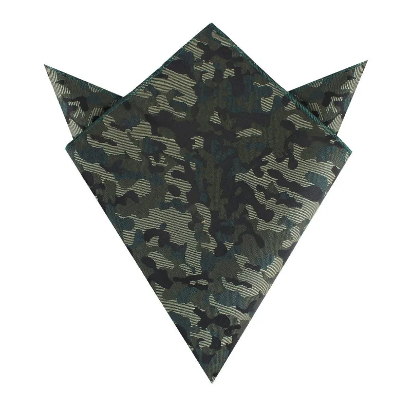Camouflage Army Green Pocket Square made by OTAA