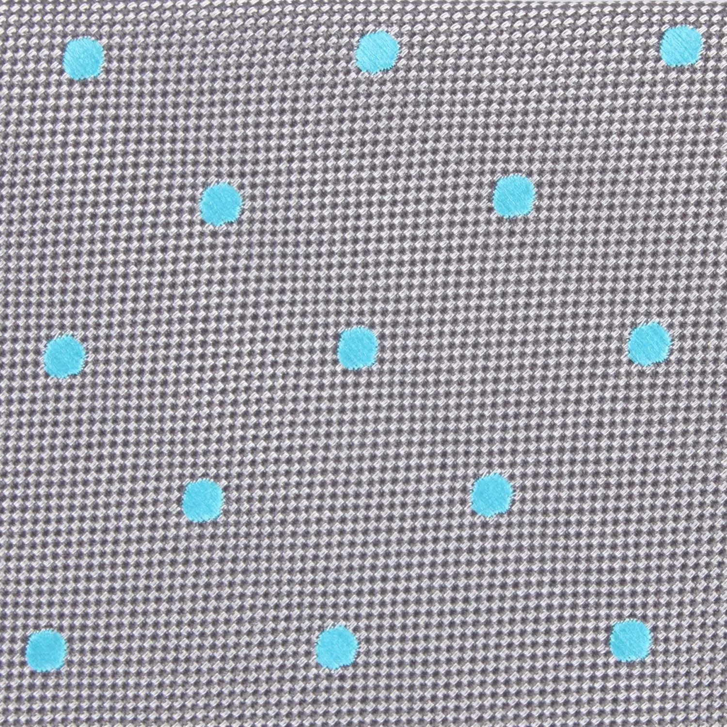 Grey with Mint Blue Polka Dots Bow Tie sold by OTAA product image thumbnail 2