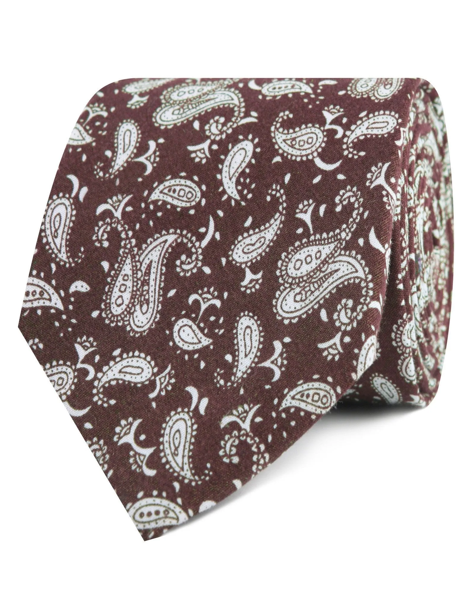 Florence Paisley Brown Tie sold by OTAA product image thumbnail 2