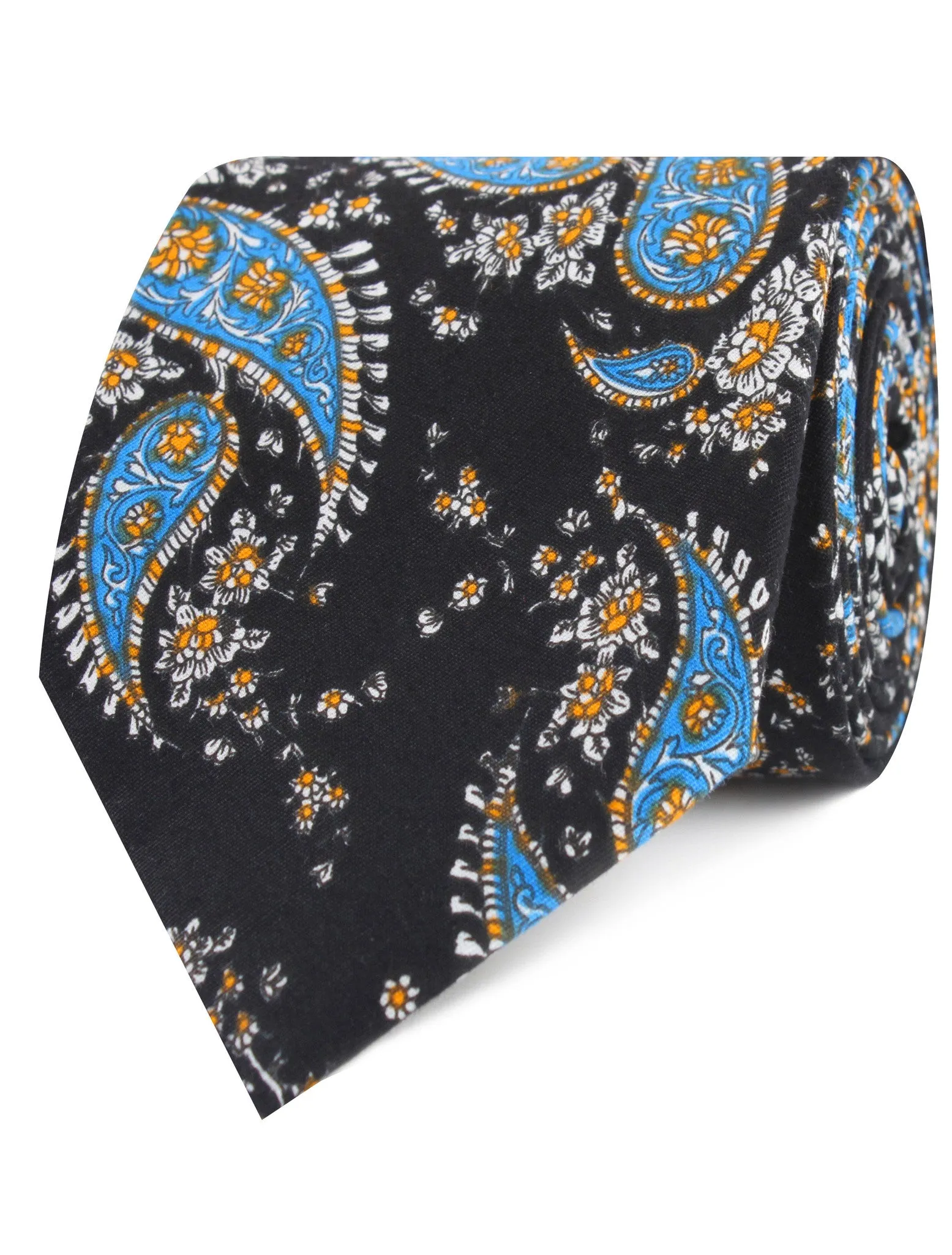 Venetian Lagoon Blue Paisley Tie sold by OTAA product image thumbnail 2