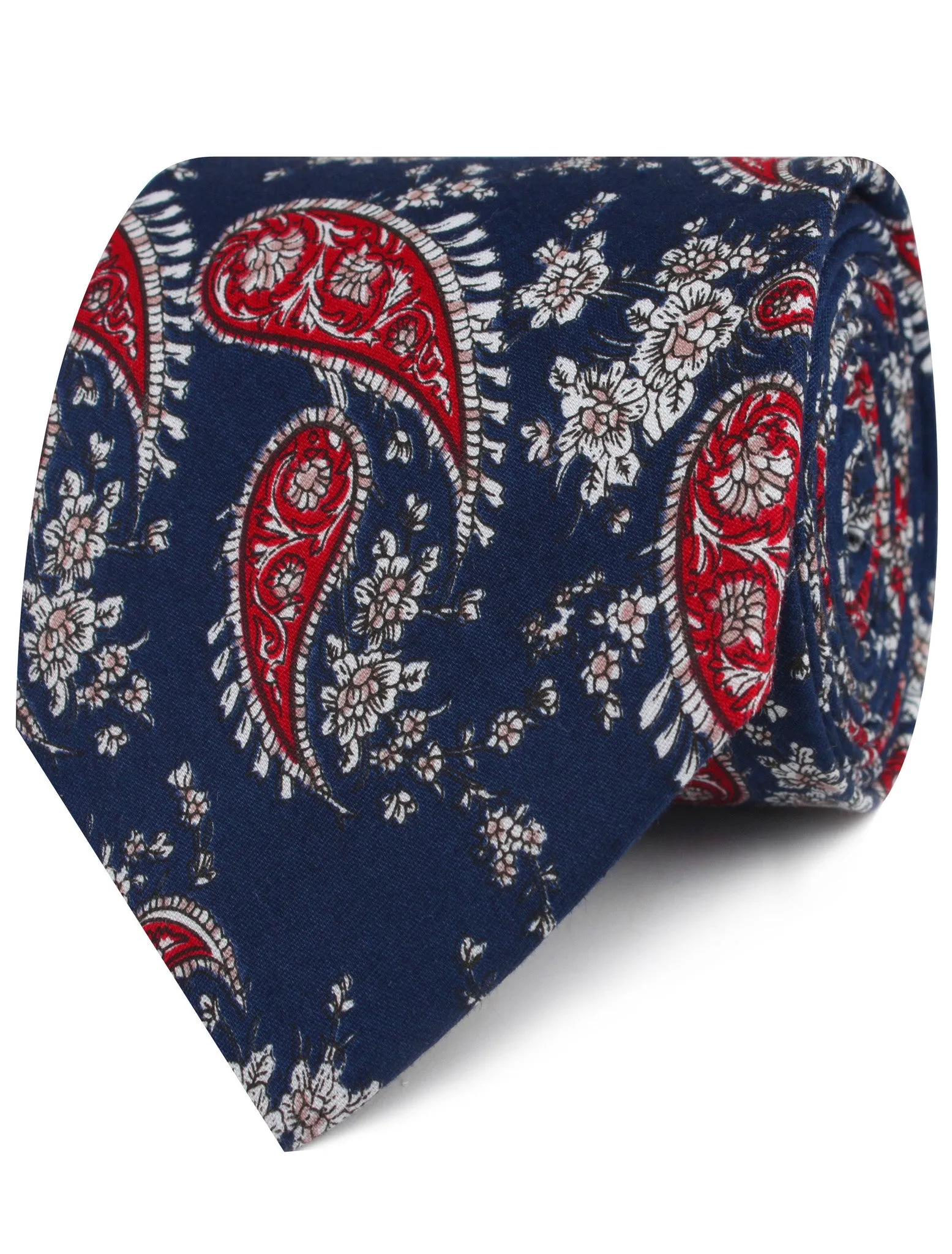 Trasimeno Blue with Red Paisley Tie sold by OTAA product image thumbnail 2